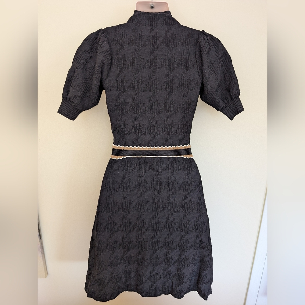 Sandro Black Knit Dress 2 /Medium / US 6 - Picture 9 of 14